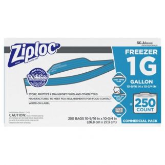 Ziploc® Freezer Bag Gallon, Case Of 250