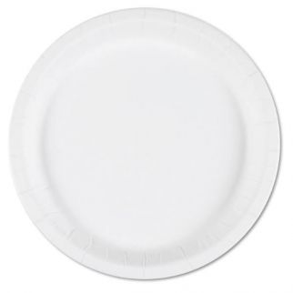 Skilcraft Paper Plates, 9 Dia, 0.75 Deep, White, Box Of 1,000