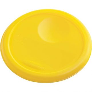 Rubbermaid Commercial 4 Quart Yellow Round Food Pan Lid (12-Pack)