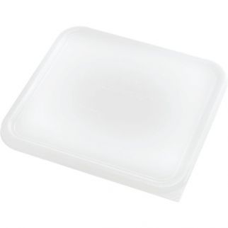 Rubbermaid Commercial 22 Quart Square White Food Pan Lid (6-Pack)