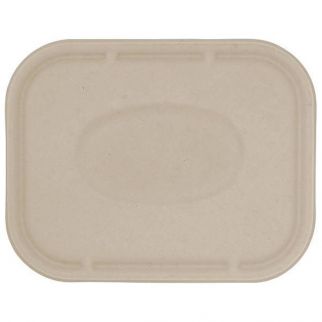World Centric Fiber Lid For Fiber Container, 7.8x10.1x0.5, Natural, Case Of 400