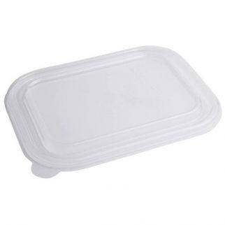 World Centric Pla Lid For Trsc60 Fiber Container,7.8x10.2x0.5,clear, Case Of 400