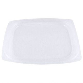 World Centric Pla Rectangular Deli Container Lid, 4.8x5.9x0.3,clear, Case Of 900