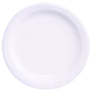 Paper Plate 8.5 Inch White, Case Of 500