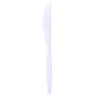Polystyrene Knife White Medium Weight, Case Of 1000