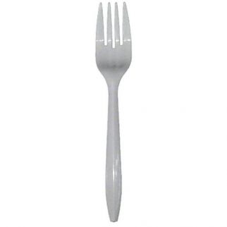 Nutri-Bon Fork Pp Medium Weight White Poly Pack Case Of 1000