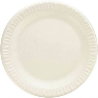 Dart 9 In. White Non-Laminated Concorde Plate (500-Case)