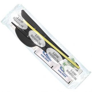 Max Packaging Low Sodium Dietary Cutlery Kit (250-Case)
