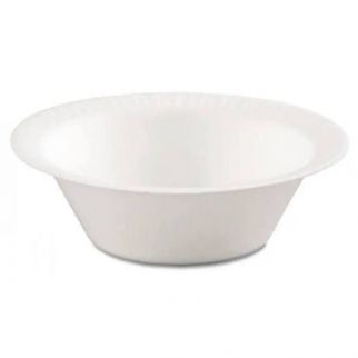 Dart 5-6 Oz. Disposable Polystyrene Foam White Bowl (1000-Case)