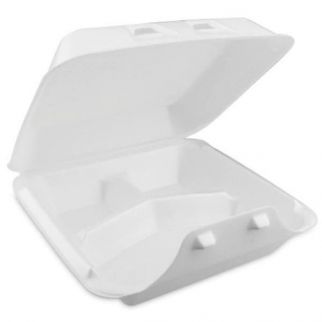 Pactiv Smartlock Non-Vented 3-Compartment Container Wh L 150 Per Case Of 150