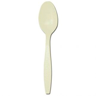 Almond Heavy Weight Polystyrene Bulk Teaspoon (1000-Case)