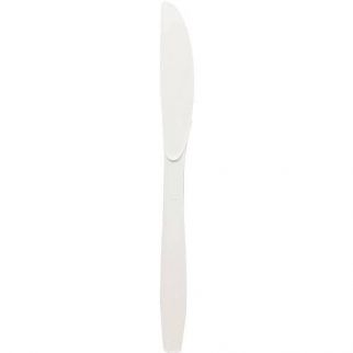 Dixie® Medium Weight Knives, Polystyrene - White (1000/Case)