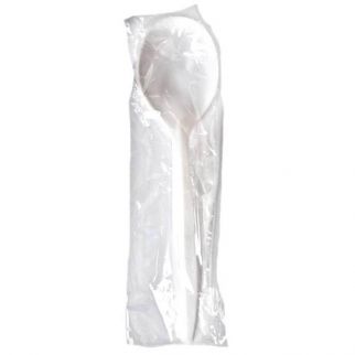 Berk White Medium Weight Polypropylene Wrapped Soup Spoon (1000-Case)