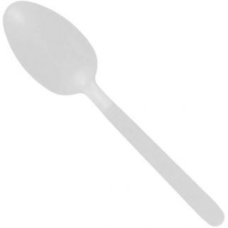 Max Packaging White Extra Heavyweight Propylene Bulk Teaspoons