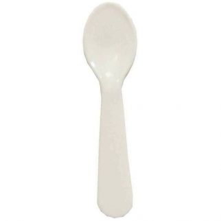 Solo 3 In. White Specialty Polystyrene Taster Spoon (3000-Case)