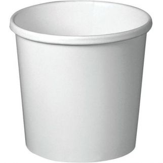 Solo 32 Oz. White Solo Double-Sided Poly Paper Food Containers (500-Case)