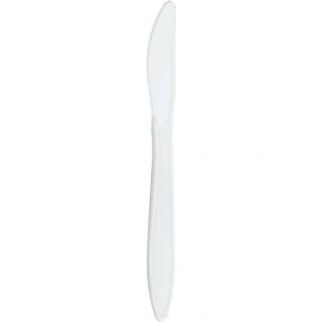 Prime Source Medium-Weight White Bulk Knife Case Of 1000