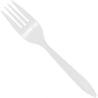 Max Packaging White Medium Weight Bulk Forks