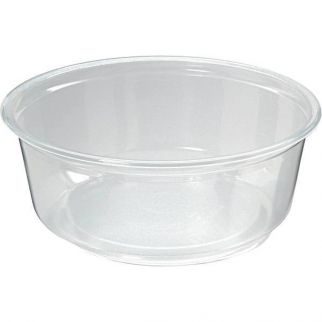 Fabri-Kal 8 Oz. Clear Container Deli Tub (500-Case)