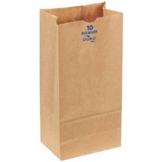 Bulwark 6-5/16 In. X 4-3/16 In. X 13-3/8 In. 1 Lb. Grocery Bag Kraft (400-Pack)