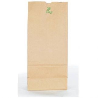 Duro 25# 8-1/4 In. X 5-1/4 In. X 18 In. Kraft Standard Grocery Bag (500-Pack)
