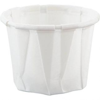 Dart 0.75 Oz. White Paper Portion Cups (5000-Case)