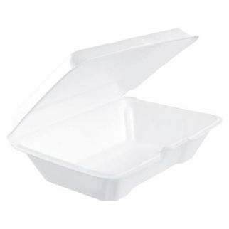 Dart White Lid Container Foam Hinge All Purpose