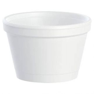 Dart 3.5 Oz. White Dart Styrofoam Food Containers (1000-Case)