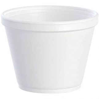 Dart 12 Oz. White J Cup Squat Insulated Foam Food Container (500-Case)