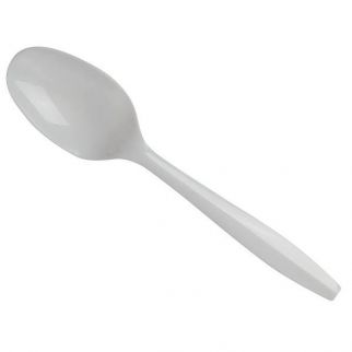 Dixie® White Medium-Weight Disposable Polypropylene Individually Wrapped Teaspoons (1000/Case)