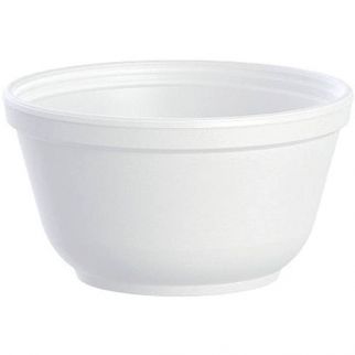 Dart 10 Oz. White Disposable Polystyrene Foam Bowl (1000-Case)
