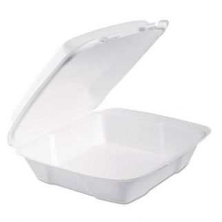 Dart Large Foam Hinged Containers (200-Case)