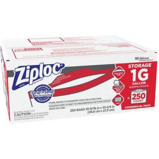 Sc Johnson Professional Ziploc Brand Seal Top Storage Packages Gal Case Of 250