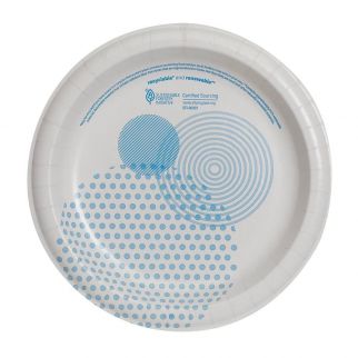 Dixie Basic® 8.5 Inch Light-Weight Disposable Paper Plate Hilton Tru Case Of 500