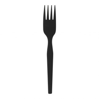 Dixie® Medium-Weight Polystyrene Black Fork Refill, 960/Case